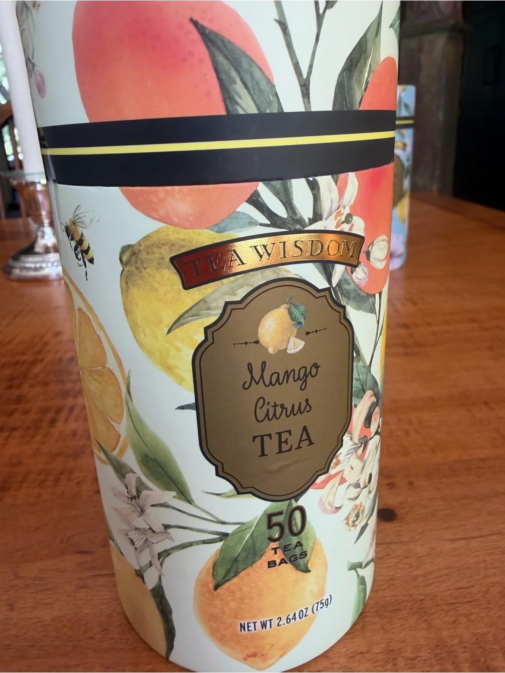 Tea Wisdom NWT Mango Citrus, Hibiscus Honey Lemon, Elderberry Citrus Set of 3